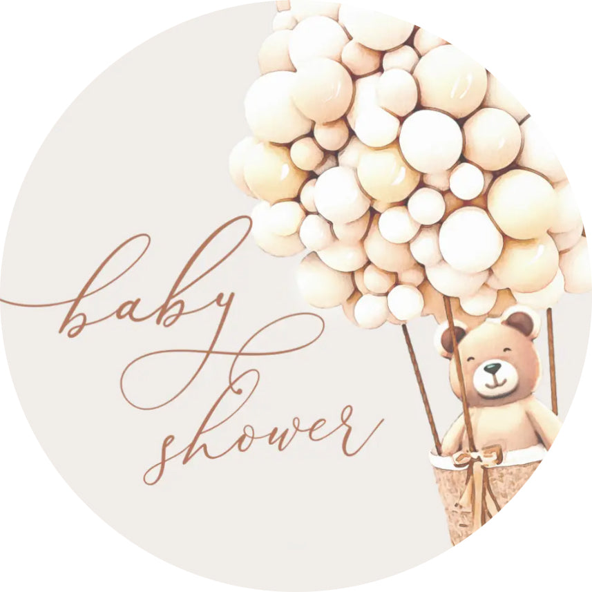 Personalised Baby Shower Topper | Cute Bear