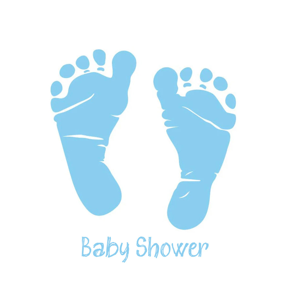 Baby Shower Topper | Blue Feet