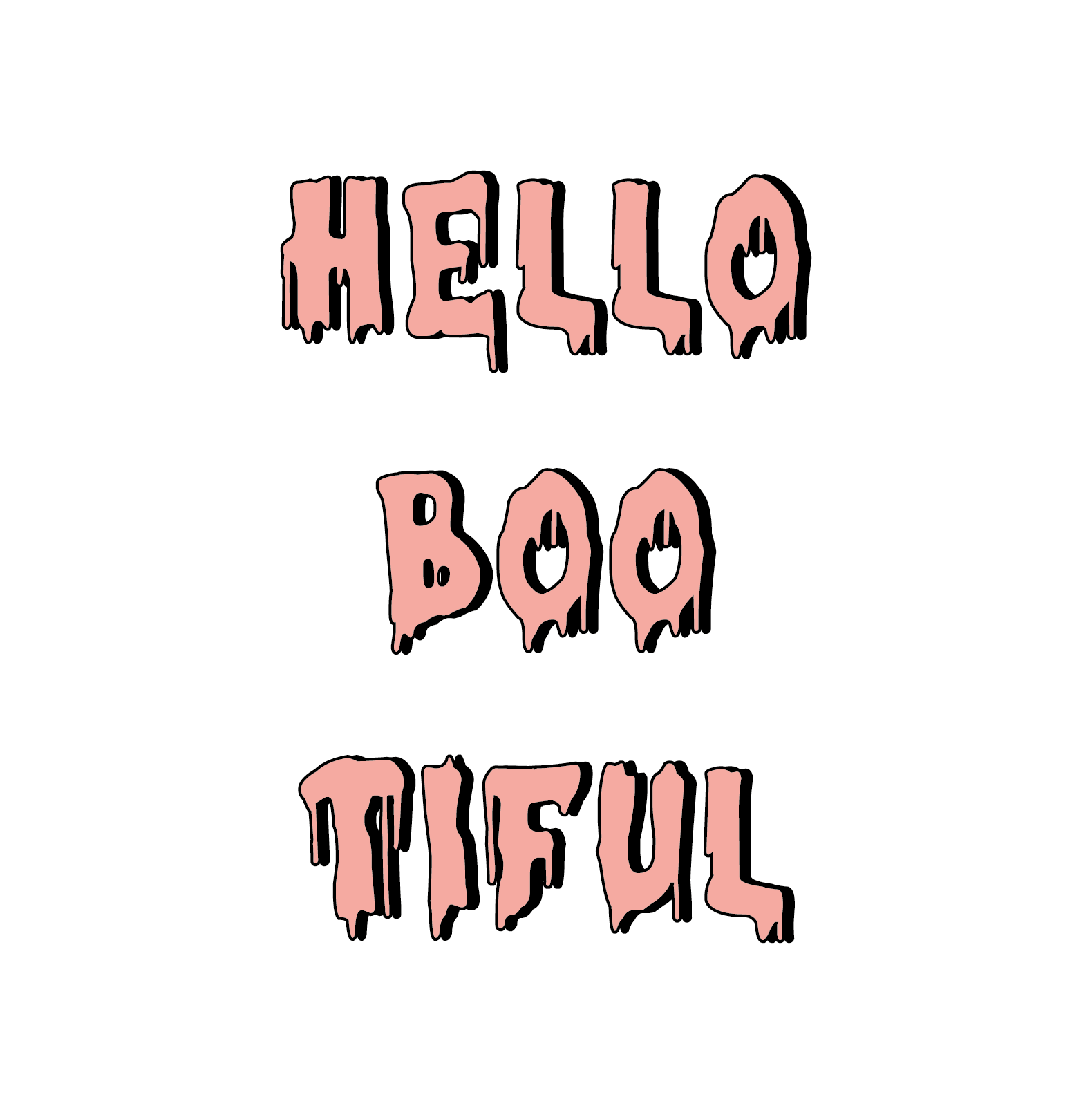 Halloween Topper | Hello bootiful