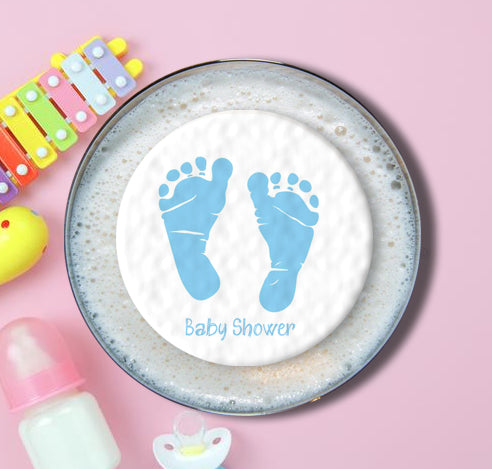 Baby Shower Topper | Blue Feet