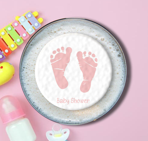 Baby Shower Topper | Pink Feet