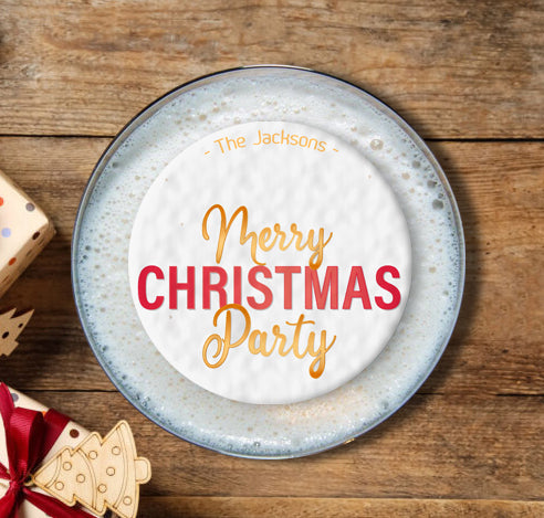 Personalised Christmas Topper |  Merry Christmas Party