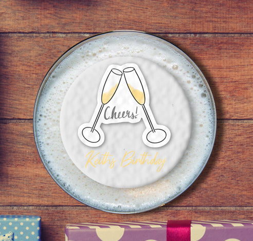 Personalised Birthday Topper | Cheers