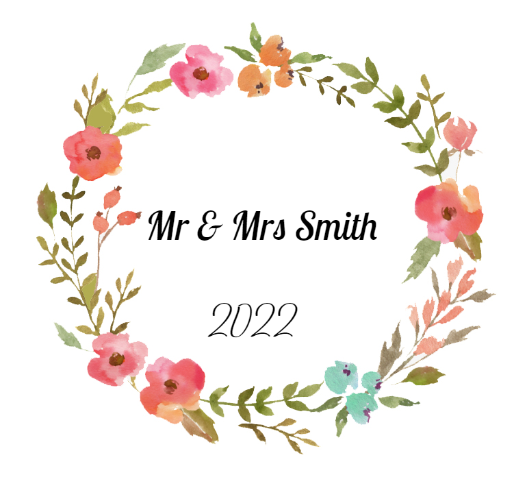 Personalised Wedding Topper | Flowers Ring