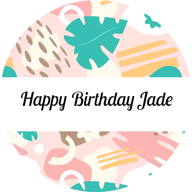 Personalised Birthday Topper | Organic Abstract