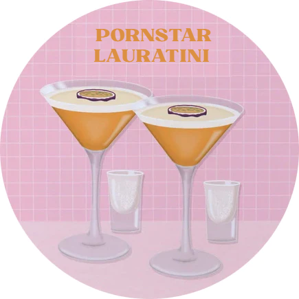 Personalised Birthday Topper | Pornstar Martini