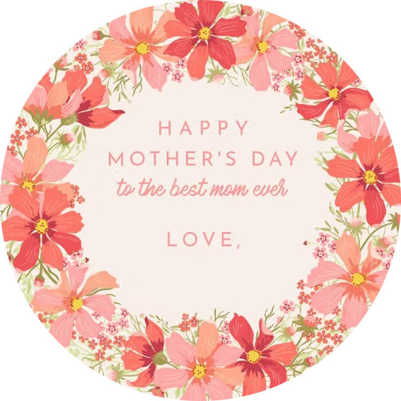 Personalised Mothers Day Topper | Love