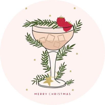 Christmas Topper | Merry Christmas Cocktail