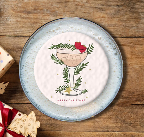 Christmas Topper | Merry Christmas Cocktail