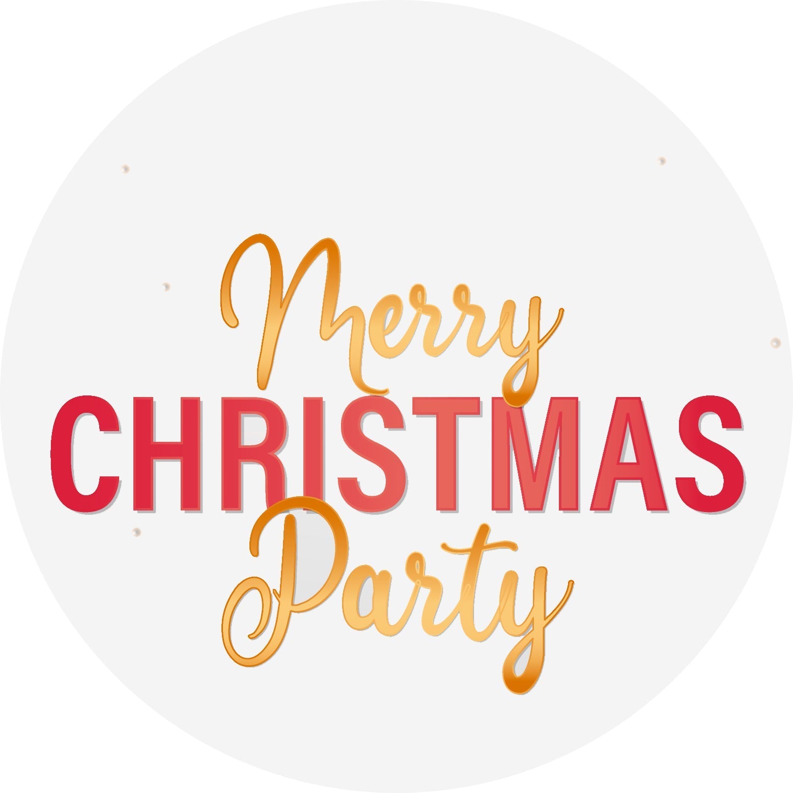 Personalised Christmas Topper |  Merry Christmas Party