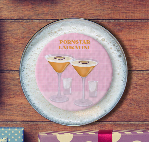 Personalised Birthday Topper | Pornstar Martini