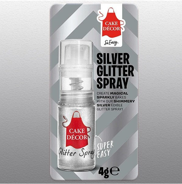 Silver Edible Cocktail Glitter Spray