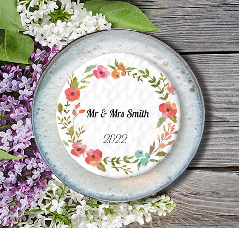 Personalised Wedding Topper | Flowers Ring